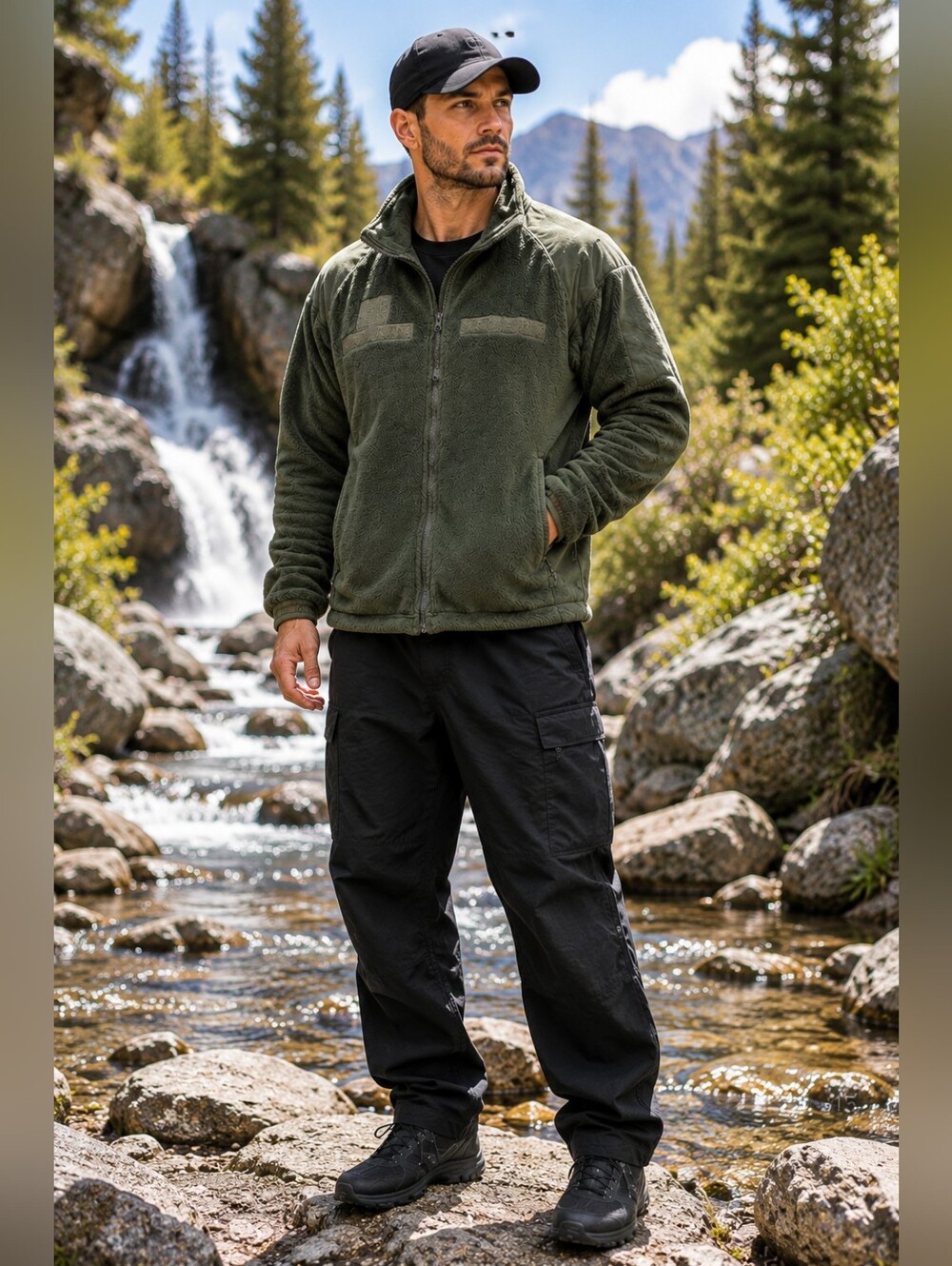 Polartec Military Fleece Jacket Medium USA Made Tactical Gorpcore Outdoor